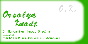 orsolya knodt business card